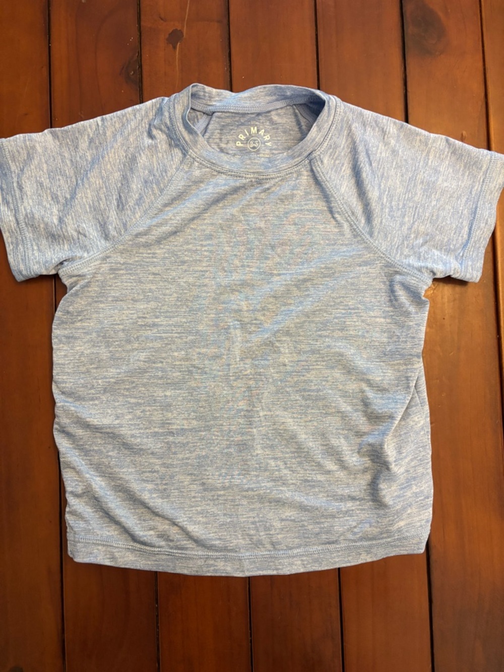 Primary Kids Light Blue Heather UV Short Sleeve Tee
